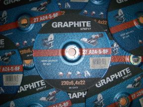 Диск шлифовальный по металлу Graphite 230x6.4x22.2