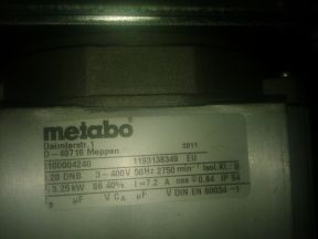 Новый распиловочный станок Metabo BKS 400 plus
