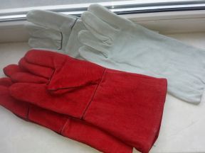 Набор рабочих перчаток для сварки (краги), 2 пары