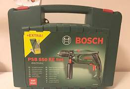 Ударная дрель bosch PSB 550 RE SET electronic