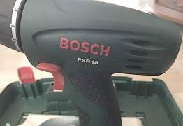 Шуруповёрт/дрель Bosch PSR 18 (18 Вольт)