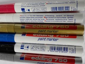 Лаковый маркер edding 750 (6 цветов)