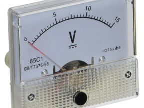 Вольтметр аналоговый 0-15v DC (новый)