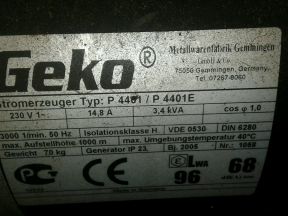 Генератор бензиновый Geko 4401