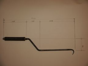Крючок для вязания арматуры