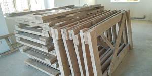 Леса строительные деревянные