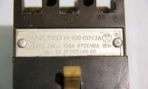 Ае2053М-100-100А автоматический выключатель