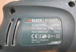 Дрель BlackDecker KR500RE 500W 13mm на запчасти