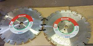 Алмазные диски по асфальту и бетону