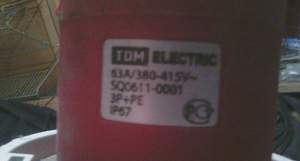 Силовые разъемы TDM Electric 63A