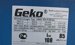 Geko 10001 ed-p/zeda 10 кв