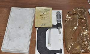 Микрометр гладкий мк-100 (75-10мм.) 1971г