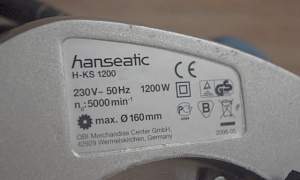 Пила дисковая Hanseatic H-KS 1200
